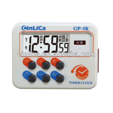 Pantalla LCD reloj semanal digital GP-5